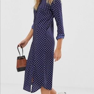 Dress with polka dots